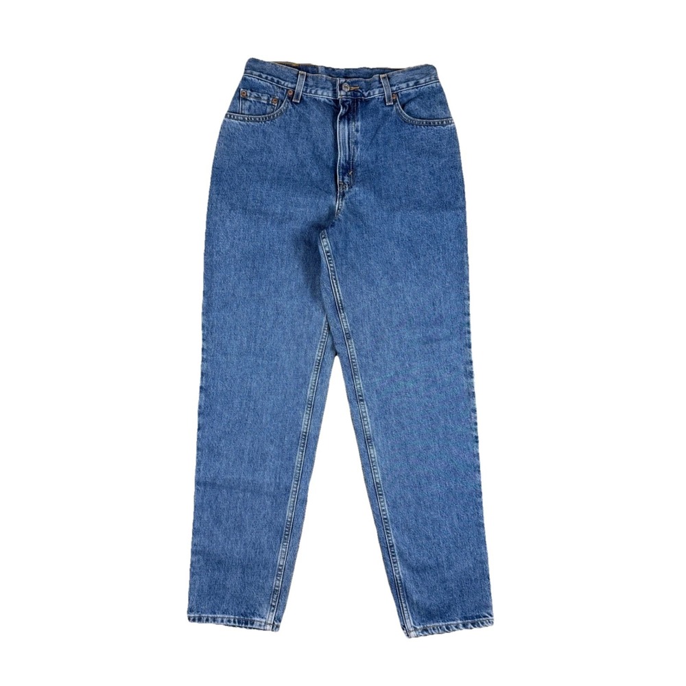 Vtg Levi's 550 Womens High Rise Relaxed Fit Tapered Size 10 Reg M Blue Denim Y2K